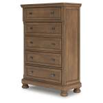Feddinger Queen Panel Bed, Dresser, Mirror, Chest and 2 Nightstands - Image 15