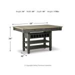 Tyler Creek Counter Height Dining Table and 4 Barstools with Server - Image 11