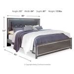 Lodanna King Upholstered Panel Bed, Dresser and Nightstand - Image 6