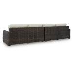 Kimora Outdoor Right and Left-arm Facing Loveseat with Cushion (Set of 2) - Image 5