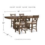 Moriville Counter Height Dining Table and 4 Barstools - Image 6