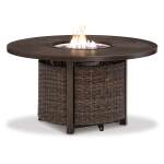 Paradise Trail Outdoor Fire Pit Table with 4 Lounge Chairs - Image 5