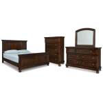 Porter California King Panel Bed, Dresser, Mirror and Chest