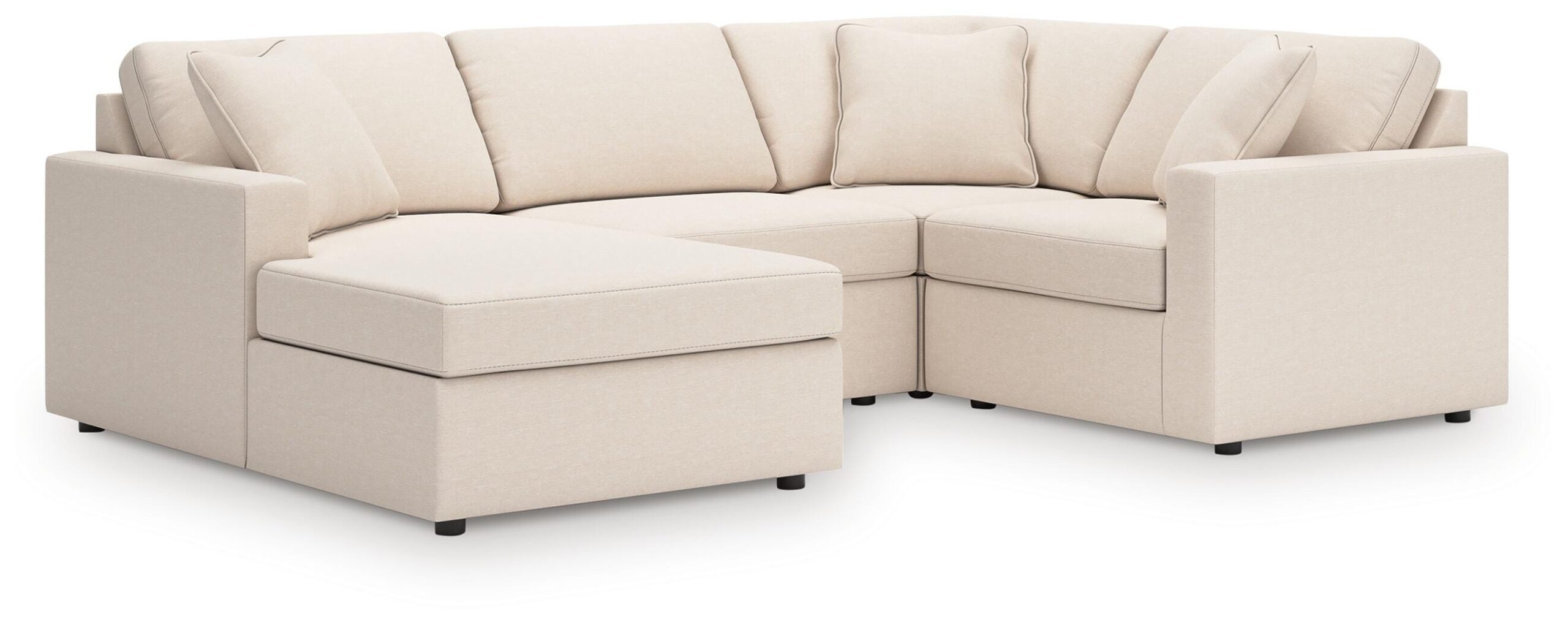 cac65f797b89e34b8403d3cfba93d5a1 Modmax 4-Piece Sectional with Chaise - Image 1