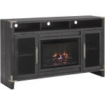 Quincy 66" Highboy Fireplace Console