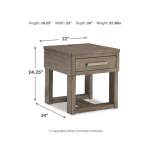 Loyaska Lift-top Coffee Table and 2 End Tables - Image 12