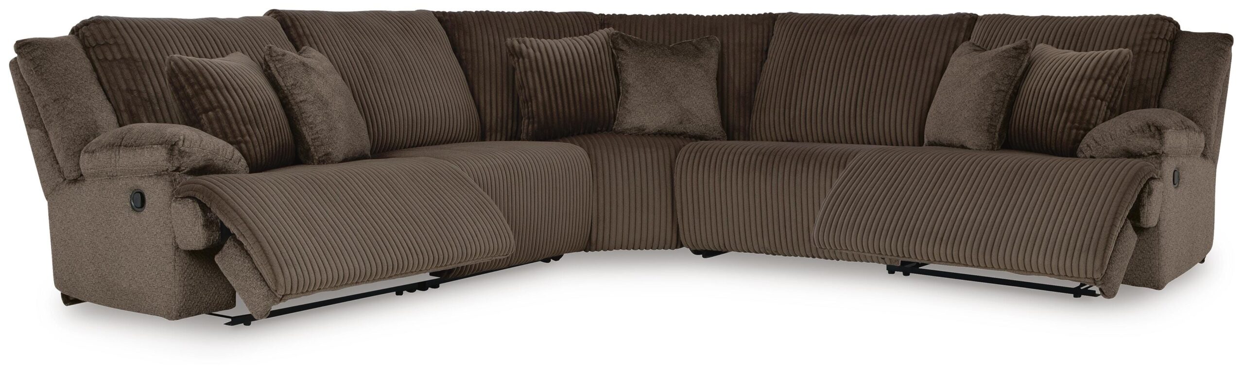 cb5c53e2095fd13d5d69c602ef9a20c9 Top Tier 5-Piece Reclining Sectional - Image 1