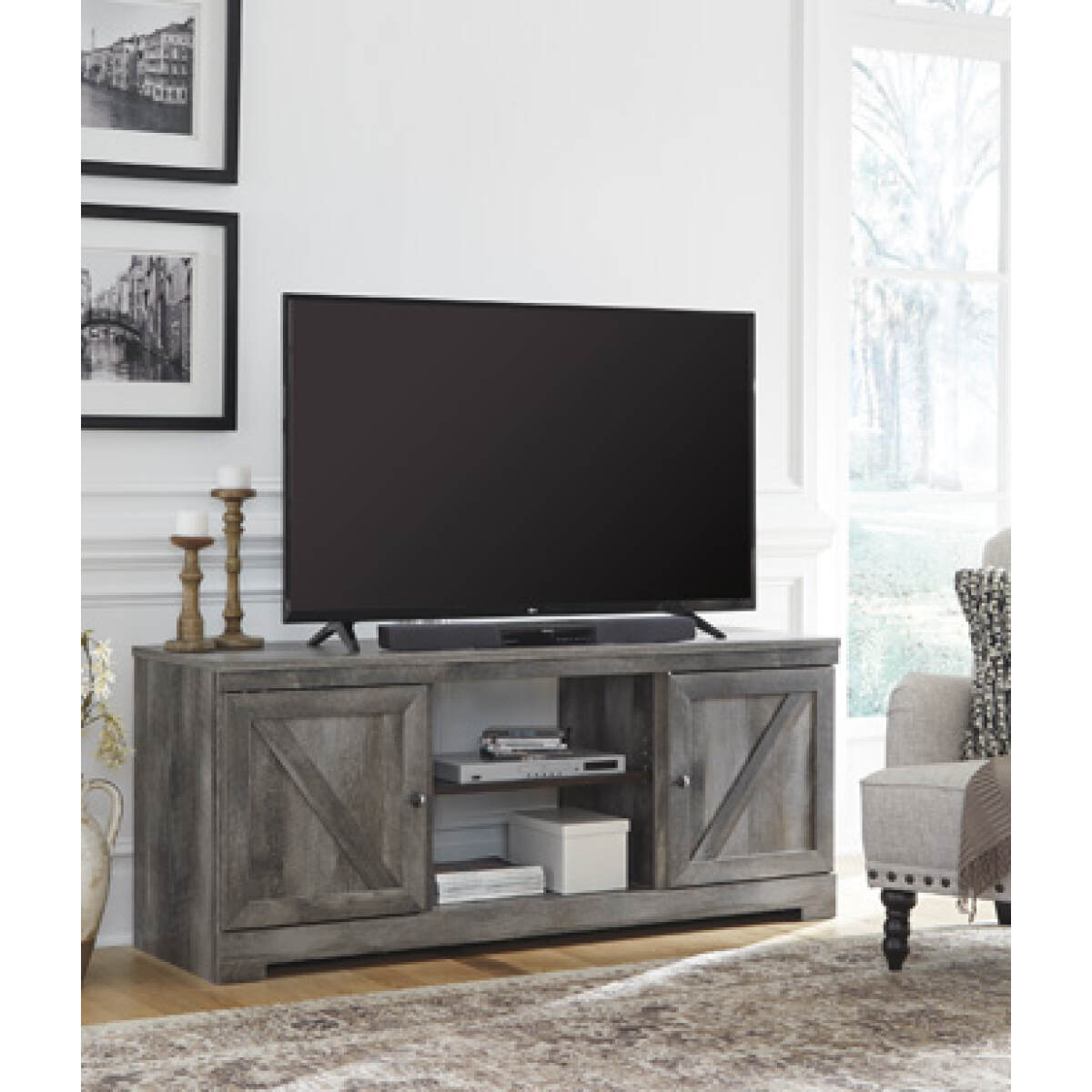 cbcce339e68c3cdddffc60a130277f47 Wynnlow 63" TV Stand - Image 1