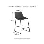 Centiar Counter Height Bar Stool (Set of 2) - Image 5