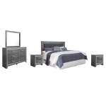 Lodanna King/Cal King Panel Headboard, Dresser, Mirror and 2 Nightstands