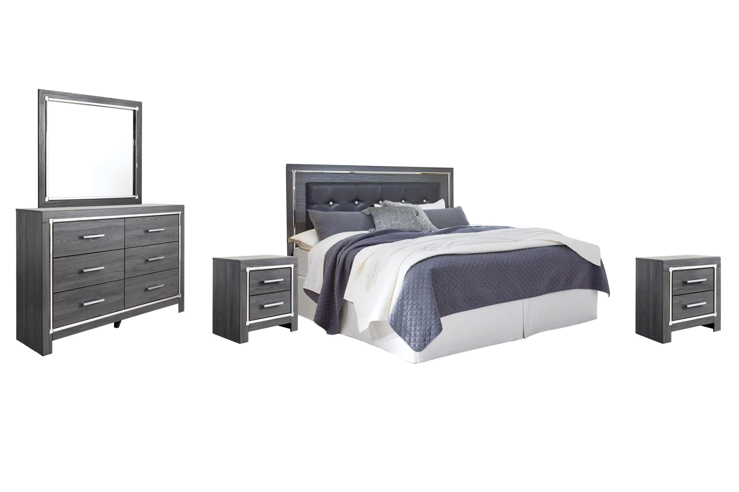 cca3c2da0c2a1bd7f8c39beaae1a5755 Lodanna King/Cal King Panel Headboard, Dresser, Mirror and 2 Nightstands - Image 1