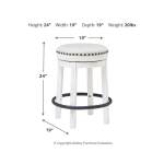 Valebeck Counter Height Dining Table and 8 Barstools - Image 7