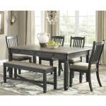 Tyler Creek Dining Table, 4 Chairs and Bench - Image 2