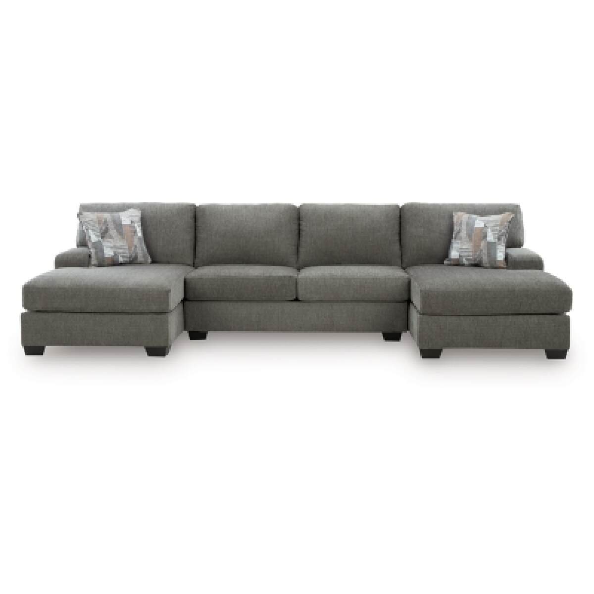 cffad563a0fd0835b9b5af3f2001333f Newellen 3-Piece Sectional with Double Chaise - Image 1