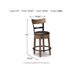 Pinnadel Counter Height Bar Stool (Set of 2) - Image 5