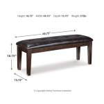 Haddigan Dining Table with 4 Chairs and Bench - Image 9