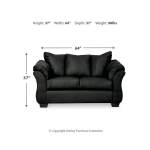 Darcy Loveseat and Ottoman - Image 5