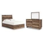 Chirason Queen Panel Bed, Dresser and Mirror