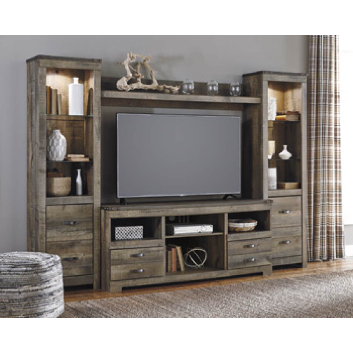 d083ec1f4c431f2a37736b9b432d9bb9 Trinell 4-Piece Entertainment Center - Image 1