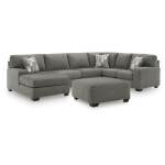 Clarington 3-Piece Sectional and Oversized Ottoman