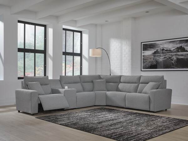 Modmax II 6-Piece Power Reclining Sectional with Console - Image 3
