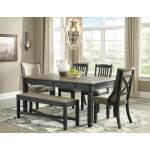 Tyler Creek Dining Table with 4 Chairs and Bench - Image 3