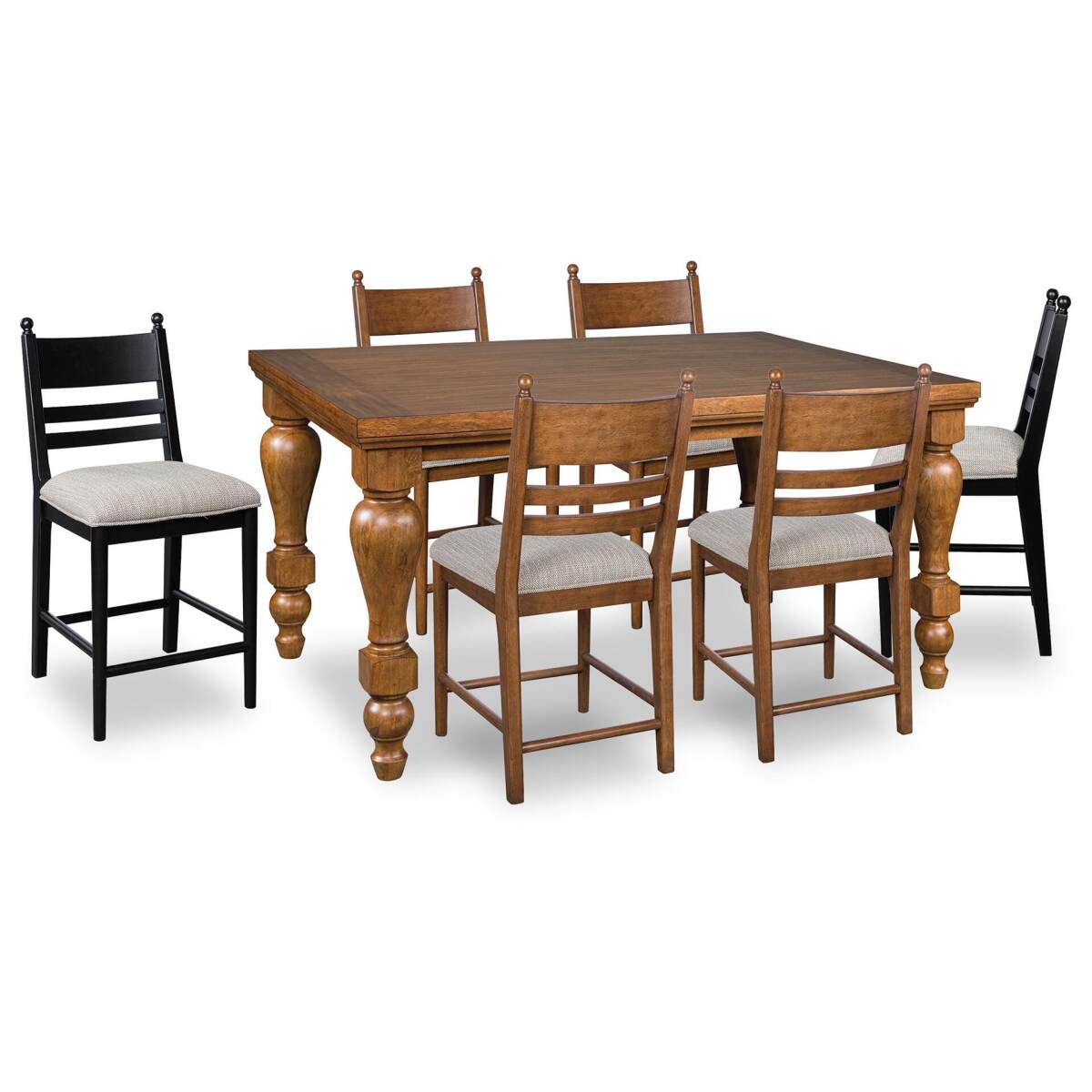 d10dd4fbd49160bf4499cbdf04f0c333 Greddinton Counter Height Dining Table and 6 Barstools - Image 1