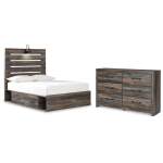 Drystan Full Panel Storage Bed and Dresser