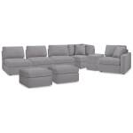 Modmax 6-Piece Sectional and 2 Ottomans - Image 2