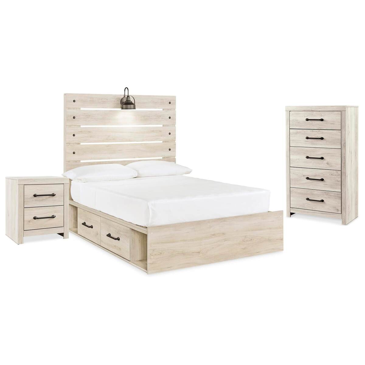 d2653157584f503954c067ccd50800d1 Cambeck Full Panel Bed with Storage, Chest and Nightstand - Image 1