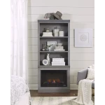 Churchill 74" Fireplace Display Case DR3472F12-GRY - Image 3