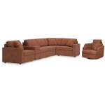 Modmax 6-Piece Sectional and Swivel Glider Recliner