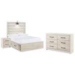 Cambeck Full Panel Bed with Storage, Dresser and Nightstand - Image 2