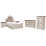 Realyn Queen Panel Bed, Dresser, Chest and 2 Nightstands