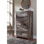 Derekson King Panel Storage Bed, Dresser, Mirror, Chest and 2 Nightstands - Image 12