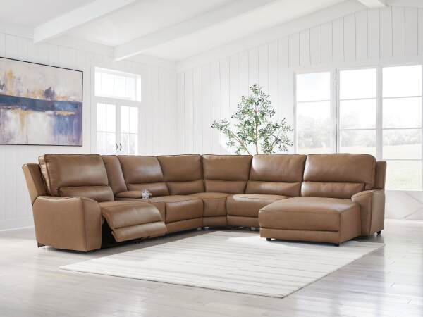 DeepWakes 6-Piece Power Reclining Sectional with Chaise - Image 5