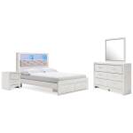 Altyra Queen Panel Storage Bed, Dresser, Mirror and Nightstand