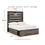 Drystan Full Panel Bed with 2 Storage Drawers - Image 5