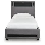 Verishaw Twin Upholstered Bed with Wireless Audio - Image 5
