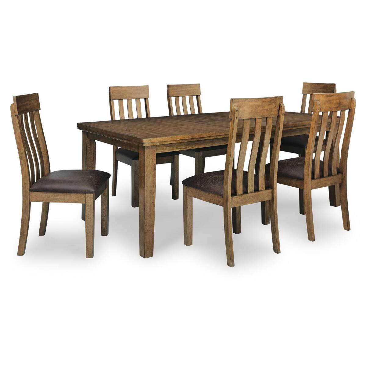 d5f2cd20c88f3d00aa413bb5ae539fda Urbinforte Extension Dining Table and 6 Chairs - Image 1
