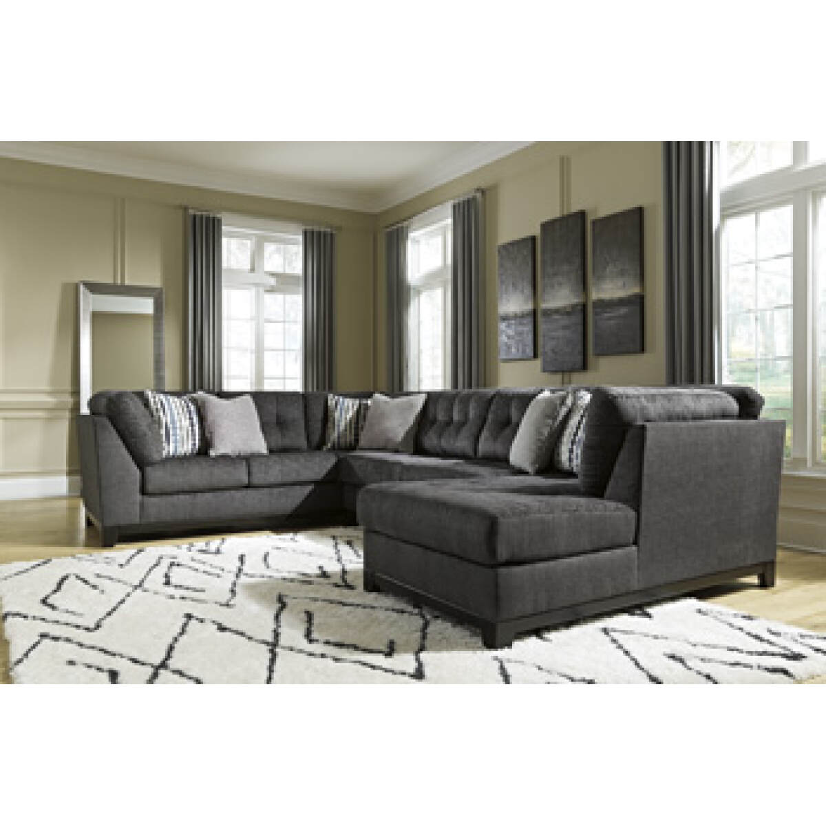 d61c6c4f88d5099b8d4994780e7f43d3 Reidshire 3-Piece Sectional with Chaise - Image 1