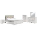 Altyra King Panel Bed, Dresser, Mirror, Chest and Nightstand