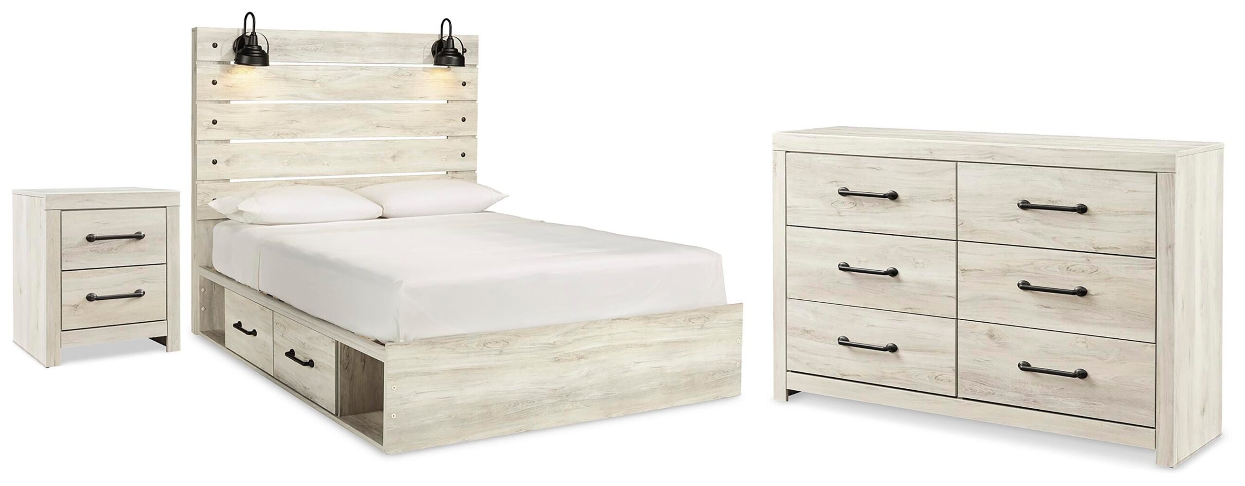 d65414fc14becc92926c9fcf0b290285 Cambeck Queen Panel Bed with Storage, Dresser and Nightstand - Image 1