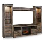 Trinell 4-Piece Entertainment Center with Electric Fireplace - Image 2