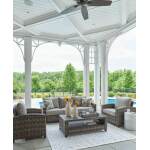 Oasis Court Outdoor Sofa/Chairs/Table Set (Set of 4) - Image 7