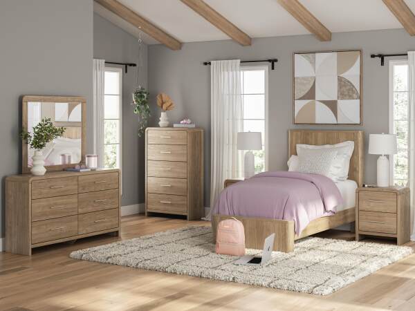 Gramburg Twin Panel Platform Bed - Image 11