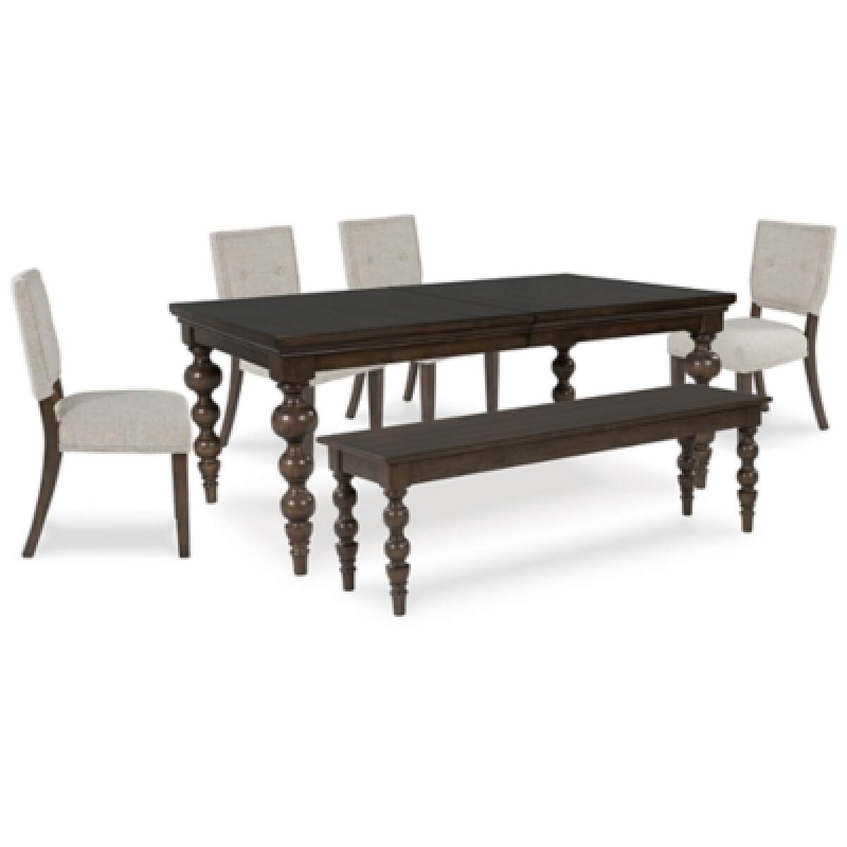 d7a1e502d1e735e38be50c46ba27fc59 Veramond Dining Table, 4 Chairs and Bench - Image 1