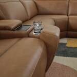 Magic Man 5-Piece Power Reclining Sectional with Console - Image 6