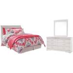 Anarasia Full Sleigh Headboard, Dresser and Mirror