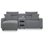 Modmax II 3-Piece Power Reclining Sectional with Chaise and Audio Console